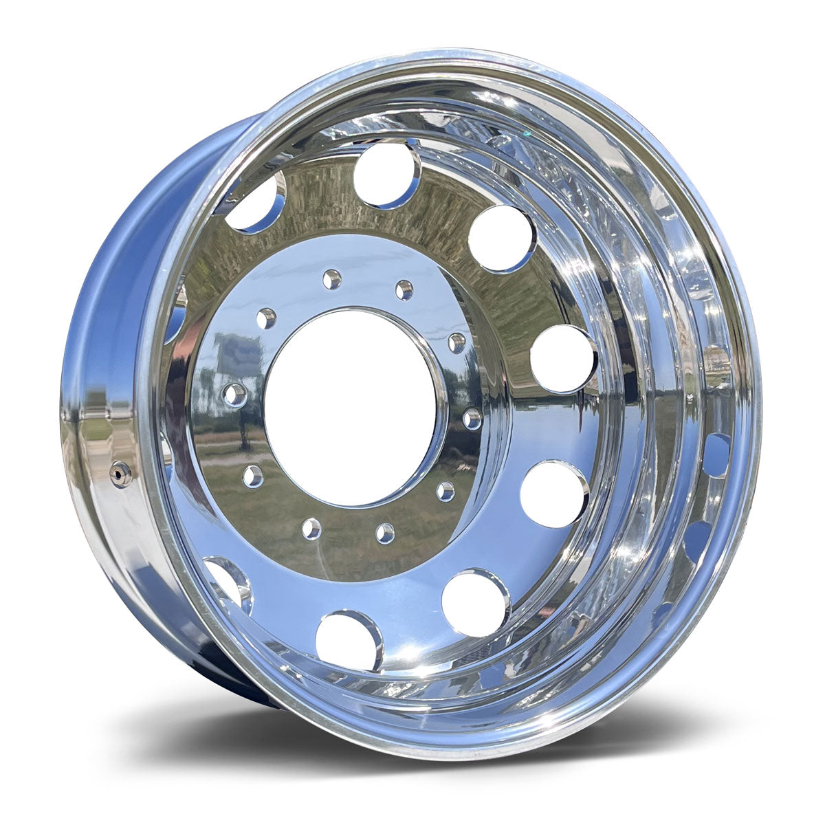 19.5x6.75 Northstar Mirror Polish Both Sides 2008-Present Dodge Ram 4500/5500 & 2005-Present Ford F450/F550 DRW 10X225MM 2