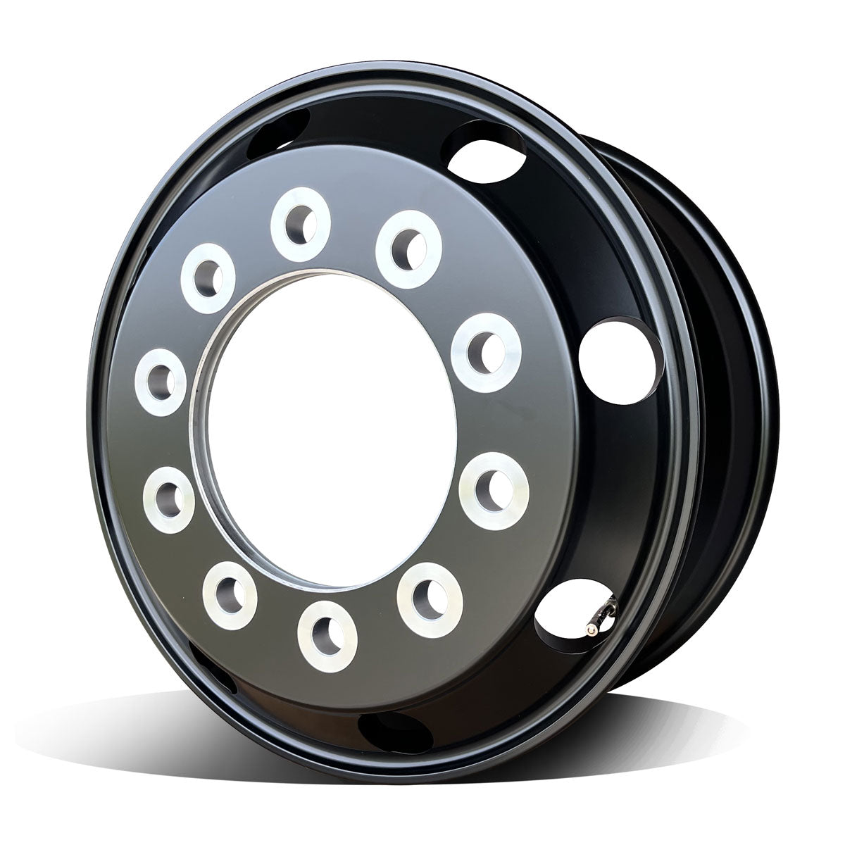 19.5x7.5 Northstar 10x285mm Hub Pilot Satin Black "Lunar" Front