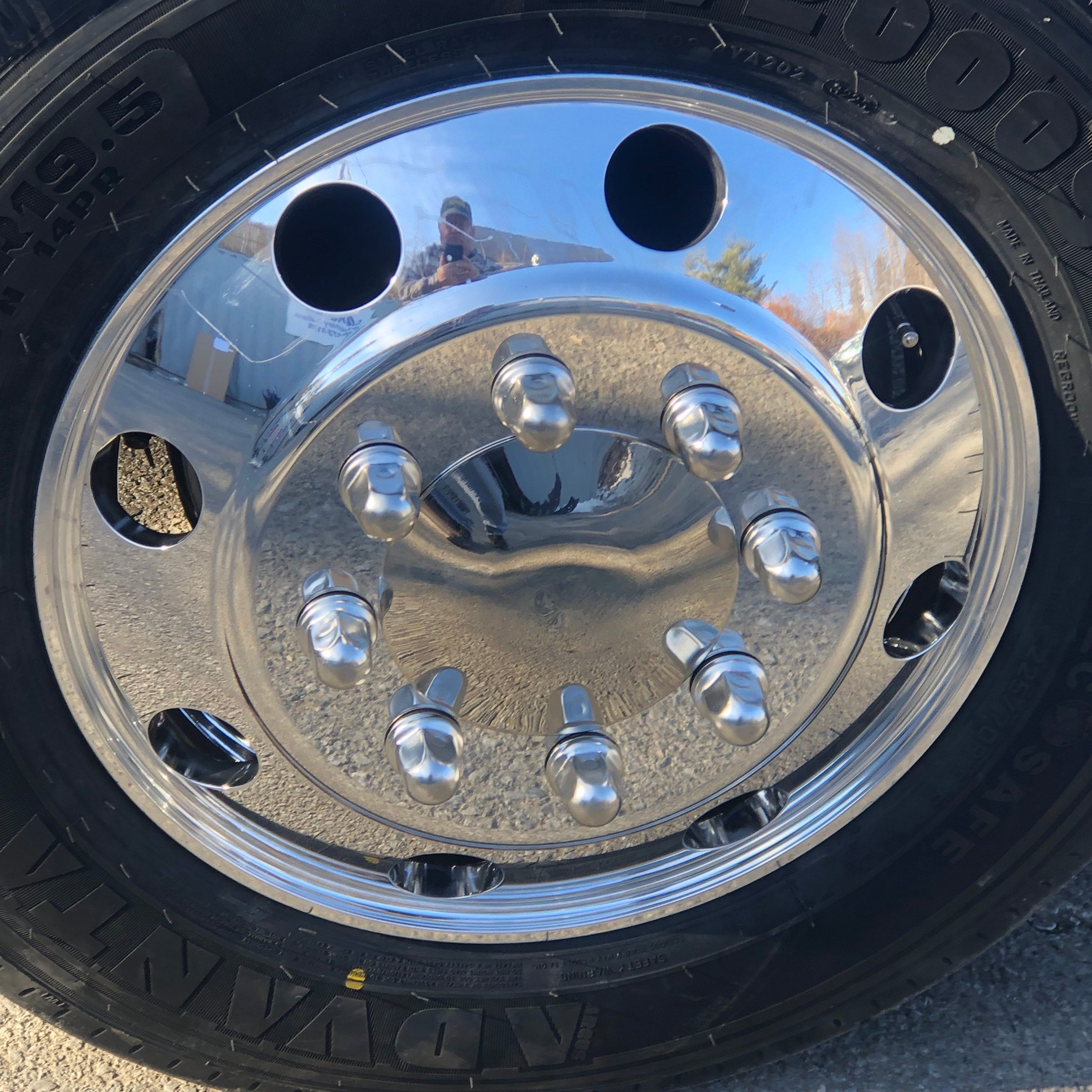 19.5x6.00 Northstar 8x225mm Hub Pilot Mirror Polished Both Sides (Ford F450/F550 1998-2004) 8