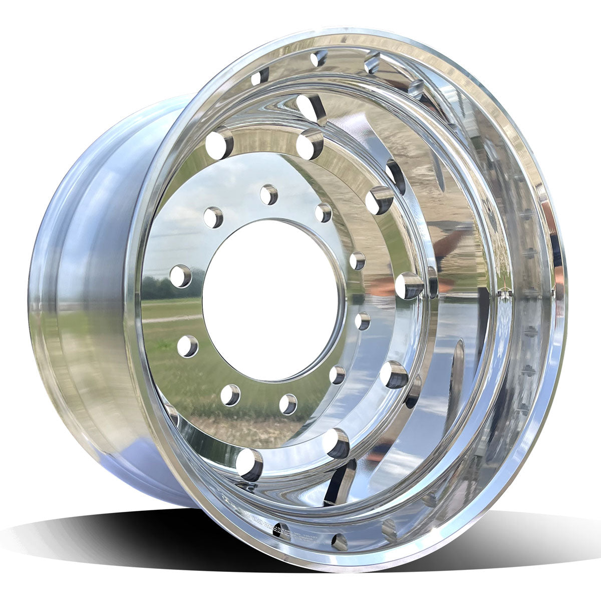 22.5x12.25 Northstar 10x285mm Hub Pilot Mirror Polish Both Sides 2.75" Offset 2