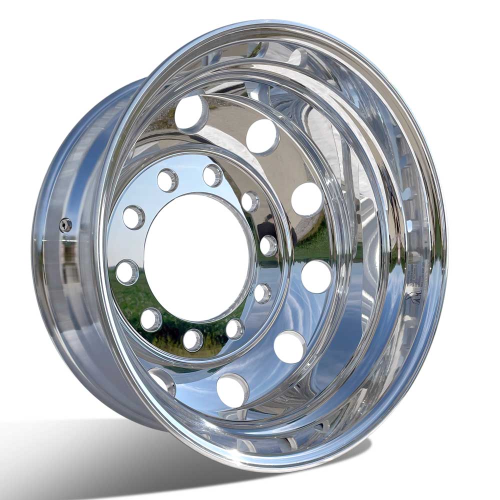 22.5x8.25 Northstar 10x11.25" Stud Pilot (Budd) Mirror Polish Both Sides 2