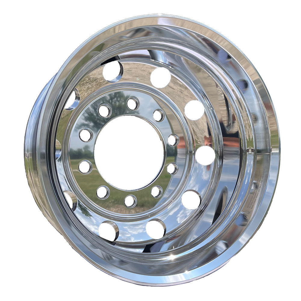 22.5x9.00 Northstar 10x11.25" Mirror Polish Stud Pilot-Budd Style All Position (Dual) 2