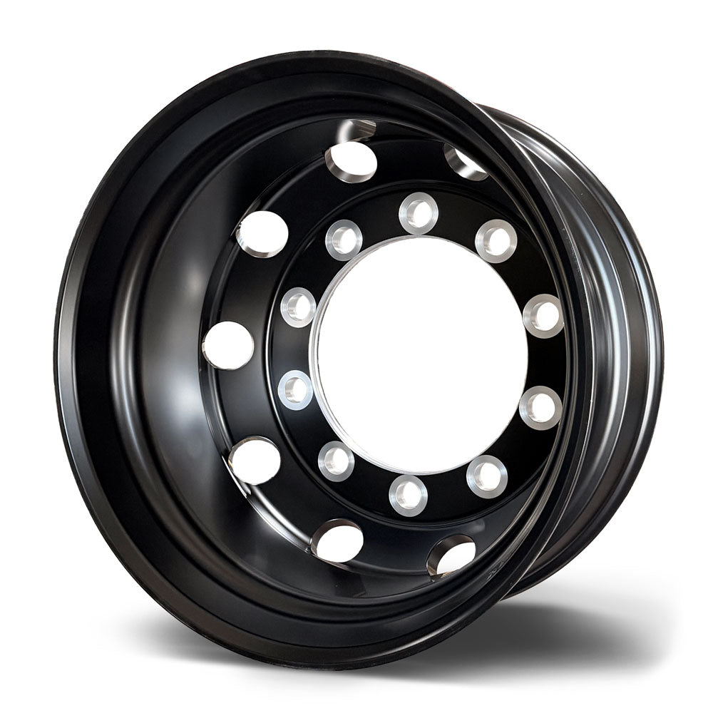22.5x9.00 Northstar 10x335mm Satin Black Hub Pilot Rear (Dual)