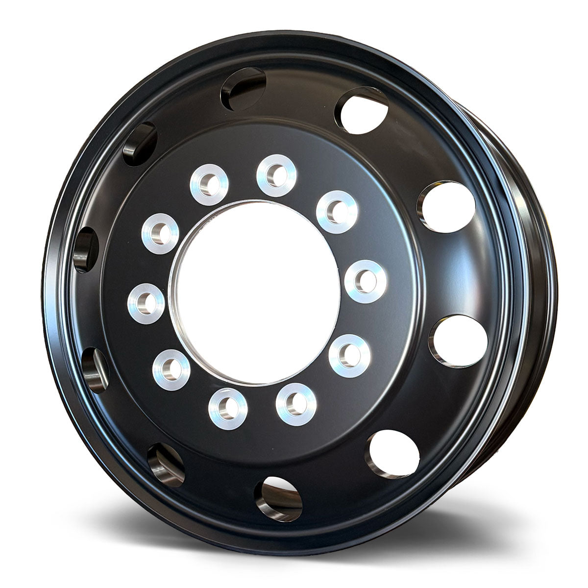 24.5x8.25 NORTHSTAR 10X285MM HUB PILOT "LUNAR" BLACK FRONT