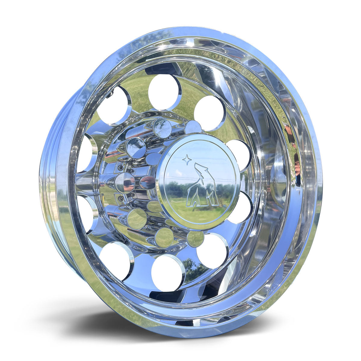 24x8.25 Northstar 10x285mm Hub Pilot Mirror Polish Both Sides (Big Hole) 2