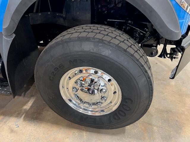 22.5x12.25 Northstar 10x285mm Hub Pilot Mirror Polish Flat Face Wheel Front Only (4.75" offset) 4