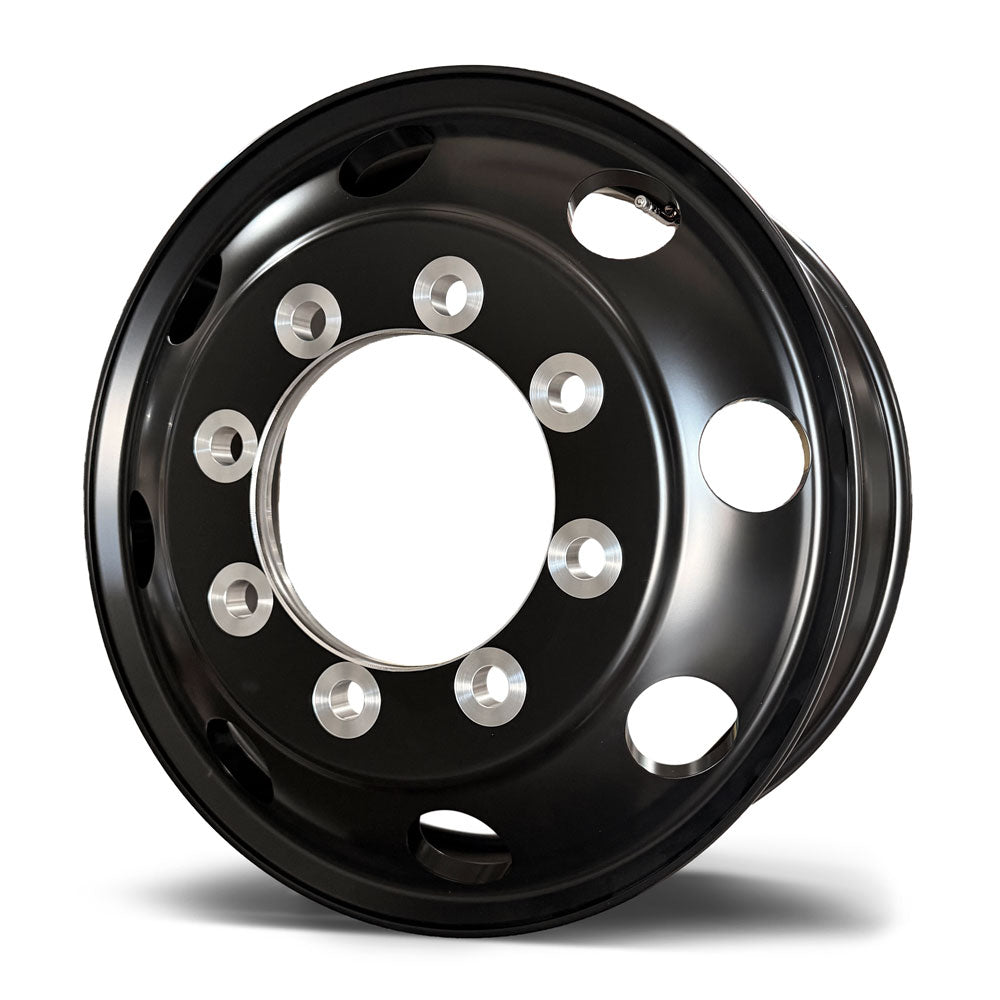 NorthStar 22.5x7.50 Satin Black Front Forged Aluminum Wheel – 8x275mm Hub Pilot (All Position)