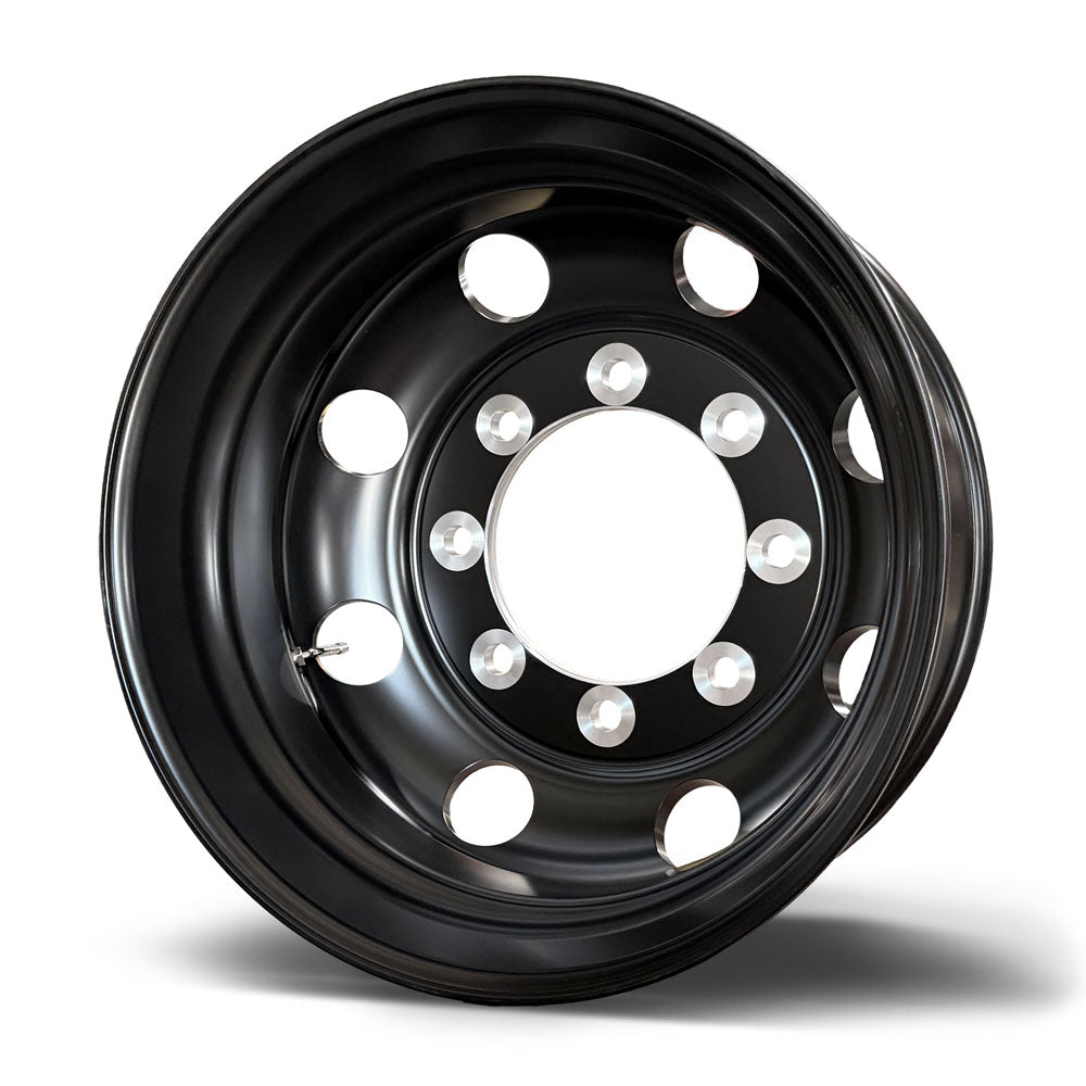 NorthStar 22.5x7.50 Satin Black Rear Forged Aluminum Wheel – 8x275mm Hub Pilot (All Position)